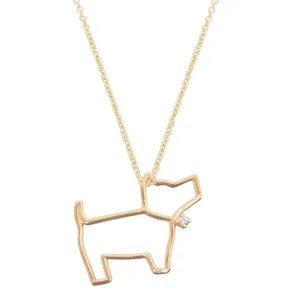 CANE BRILLANTE COLLANA